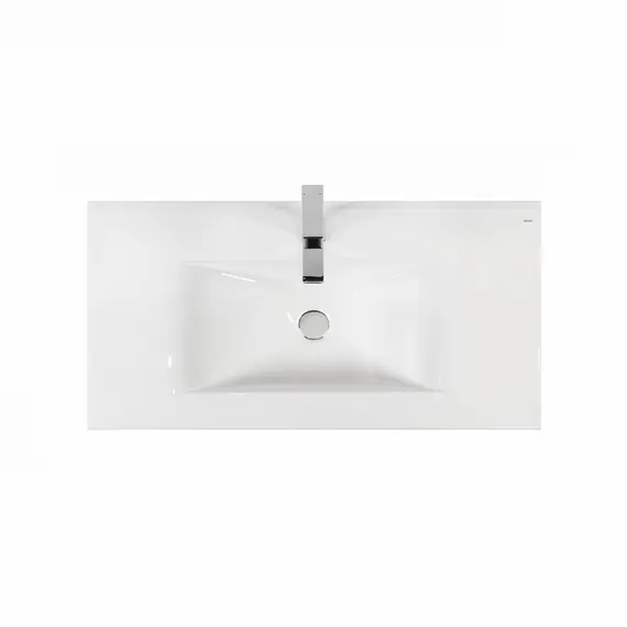 РАКОВИНА ВСТРАИВАЕМАЯ ПРЯМОУГОЛЬНАЯ BOND S05-900 90*46*17СМ БЕЛАЯ С ПЕРЕЛИВОМ