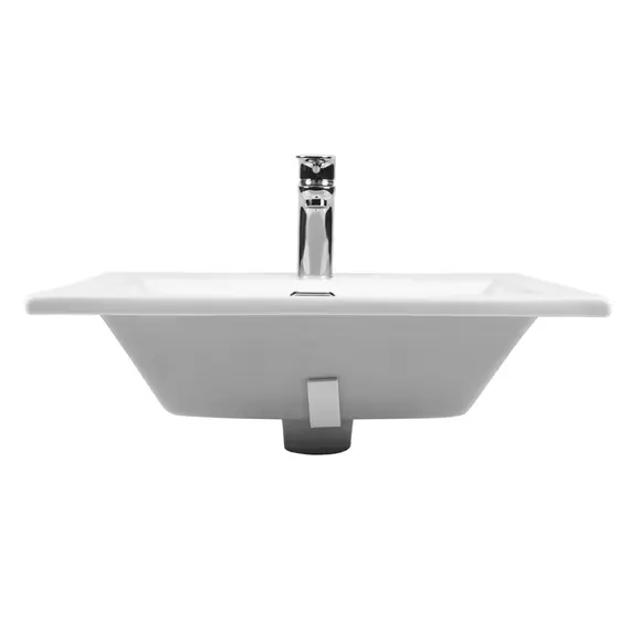 РАКОВИНА ВСТРАИВАЕМАЯ ПРЯМОУГОЛЬНАЯ BOND S06-500 50*40*17СМ БЕЛАЯ С ПЕРЕЛИВОМ