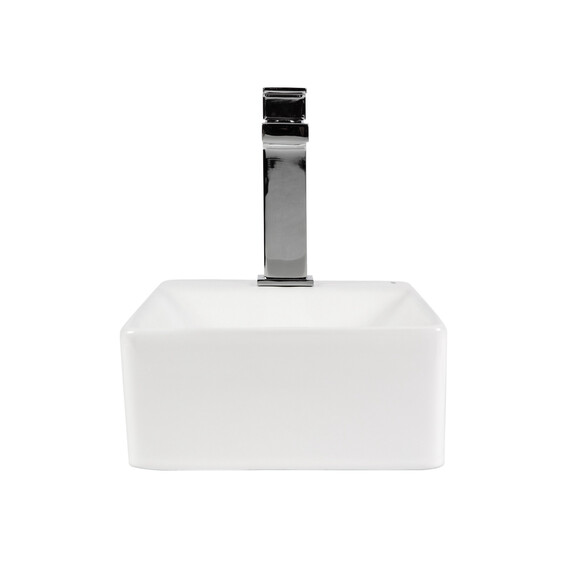 РАКОВИНА НАКЛАДНАЯ ЛЕВАЯ ПРЯМОУГОЛЬНАЯ BOND S12-380L 37,5*21,5*10СМ С ОТВЕРСТИЕМ ПОД СМЕСИТЕЛЬ