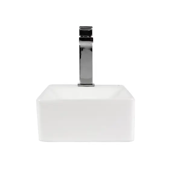 РАКОВИНА НАКЛАДНАЯ ЛЕВАЯ ПРЯМОУГОЛЬНАЯ BOND S12-380L 37,5*21,5*10СМ С ОТВЕРСТИЕМ ПОД СМЕСИТЕЛЬ