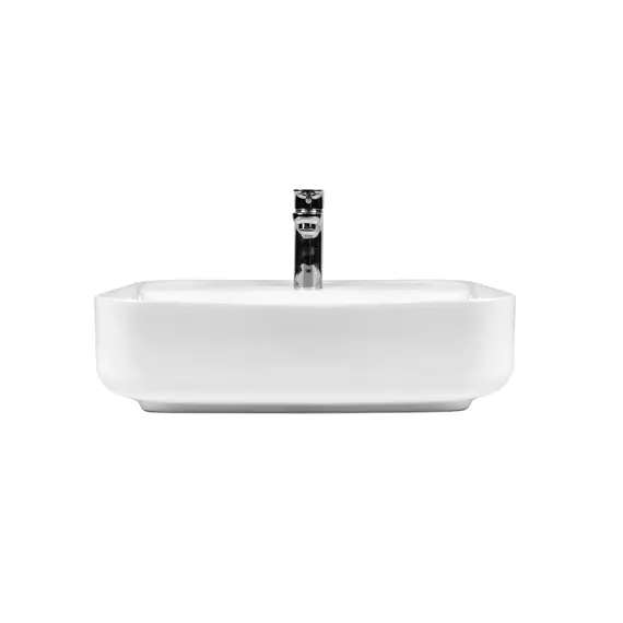 РАКОВИНА НАКЛАДНАЯ ПРЯМОУГОЛЬНАЯ BOND S13-500 50*40*13,5СМ БЕЛАЯ С ОТВЕРСТИЕМ ПОД СМЕСИТЕЛЬ