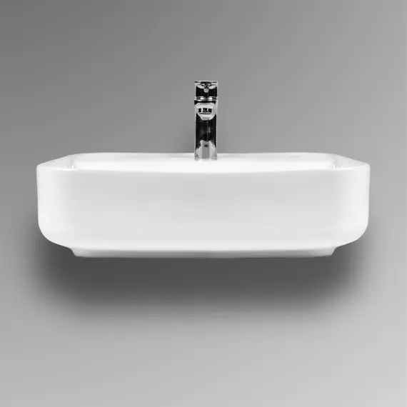 РАКОВИНА НАКЛАДНАЯ ПРЯМОУГОЛЬНАЯ BOND S13-500 50*40*13,5СМ БЕЛАЯ С ОТВЕРСТИЕМ ПОД СМЕСИТЕЛЬ