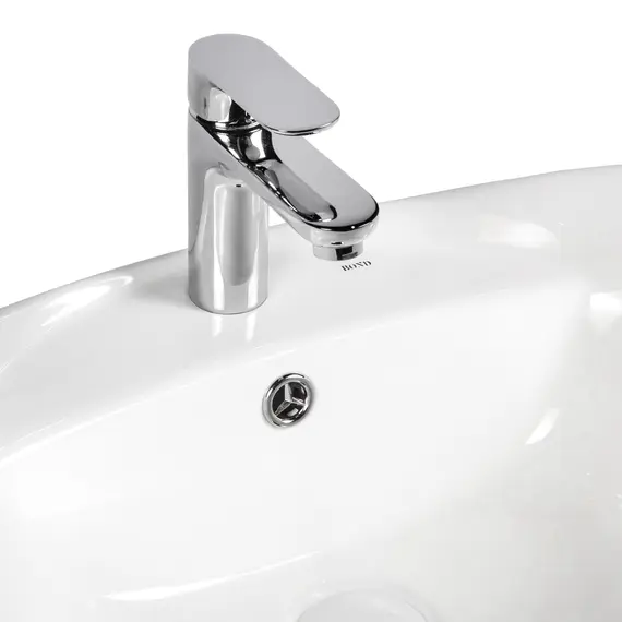 РАКОВИНА НАКЛАДНАЯ ОВАЛЬНАЯ BOND S15-590 59*39*20,5СМ БЕЛАЯ С ПЕРЕЛИВОМ И ОТВЕРСТИЕМ ПОД СМЕСИТЕЛЬ