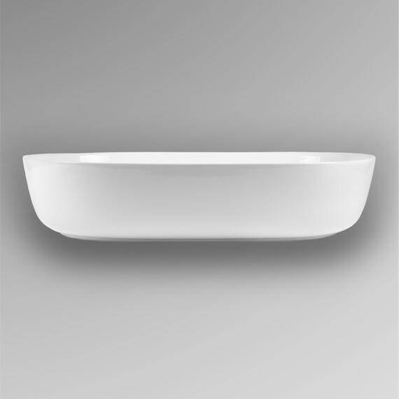 РАКОВИНА НАКЛАДНАЯ ПРЯМОУГОЛЬНО-ОВАЛЬНАЯ BOND S51-600 60*40*13,5СМ БЕЛАЯ