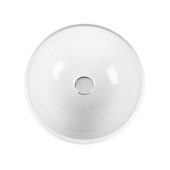 РАКОВИНА НАКЛАДНАЯ КРУГЛАЯ BOND S52-390 40*40*15,5СМ БЕЛАЯ