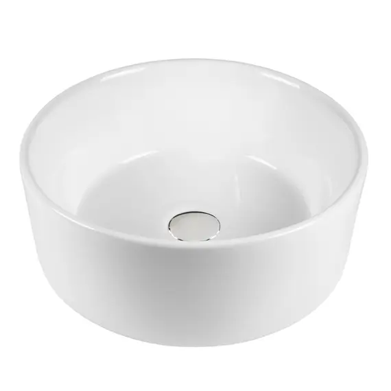 РАКОВИНА НАКЛАДНАЯ КРУГЛАЯ BOND S53-390 39*39*15СМ БЕЛАЯ