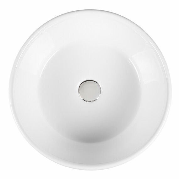 РАКОВИНА НАКЛАДНАЯ КРУГЛАЯ BOND S53-390 39*39*15СМ БЕЛАЯ