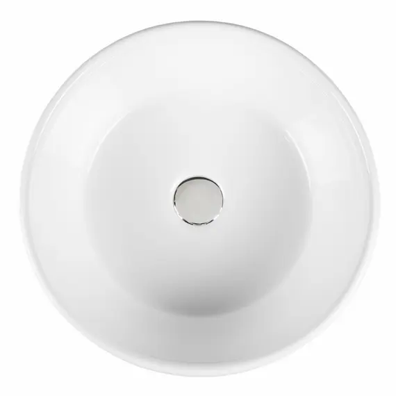 РАКОВИНА НАКЛАДНАЯ КРУГЛАЯ BOND S53-390 39*39*15СМ БЕЛАЯ