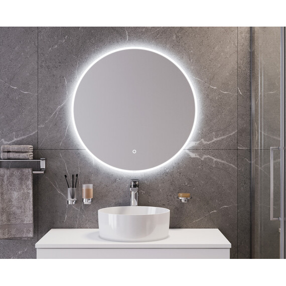 РАКОВИНА НАКЛАДНАЯ КРУГЛАЯ BOND S53-390 39*39*15СМ БЕЛАЯ