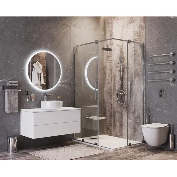 РАКОВИНА НАКЛАДНАЯ КРУГЛАЯ BOND S53-390 39*39*15СМ БЕЛАЯ