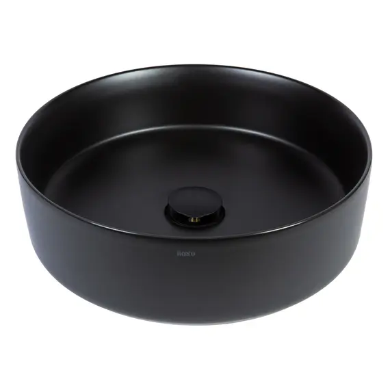 РАКОВИНА НАКЛАДНАЯ КРУГЛАЯ BOND S53-398 39*39*15СМ ЧЕРНАЯ