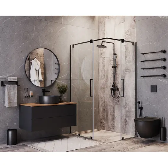 РАКОВИНА НАКЛАДНАЯ КРУГЛАЯ BOND S53-398 39*39*15СМ ЧЕРНАЯ