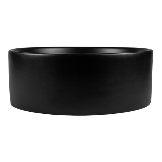 РАКОВИНА НАКЛАДНАЯ КРУГЛАЯ BOND S53-398 39*39*15СМ ЧЕРНАЯ