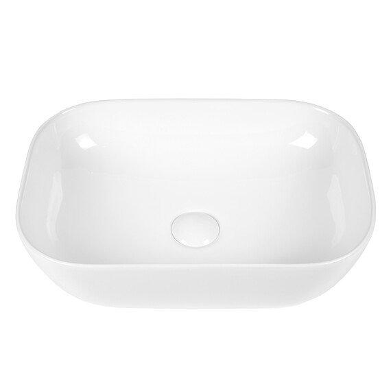 РАКОВИНА НАКЛАДНАЯ ПРЯМОУГОЛЬНАЯ BOND S54-450 45,5*32,5*13,5СМ БЕЛАЯ