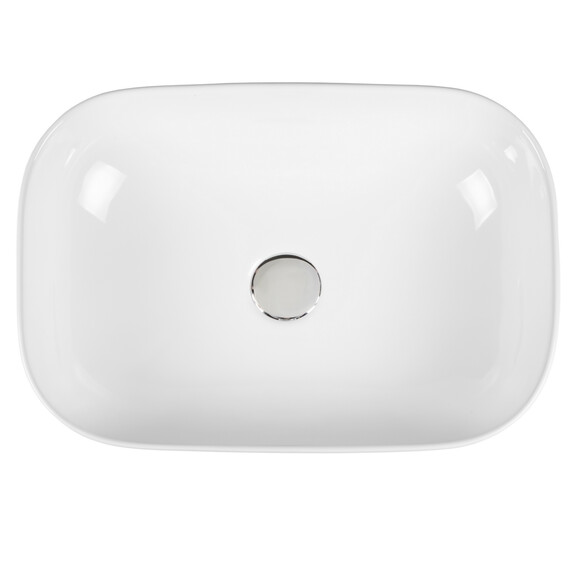 РАКОВИНА НАКЛАДНАЯ ПРЯМОУГОЛЬНАЯ BOND S54-450 45,5*32,5*13,5СМ БЕЛАЯ