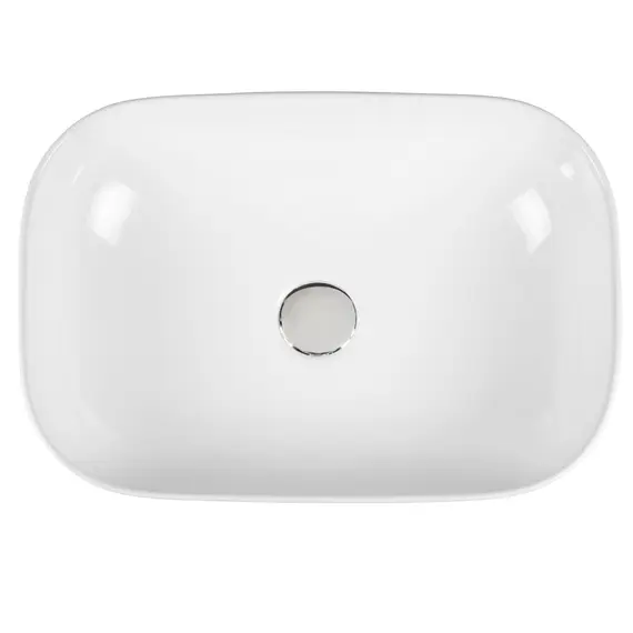 РАКОВИНА НАКЛАДНАЯ ПРЯМОУГОЛЬНАЯ BOND S54-450 45,5*32,5*13,5СМ БЕЛАЯ