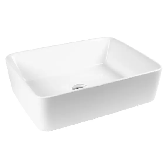 РАКОВИНА НАКЛАДНАЯ ПРЯМОУГОЛЬНАЯ BOND S54-480 48*37*13СМ БЕЛАЯ