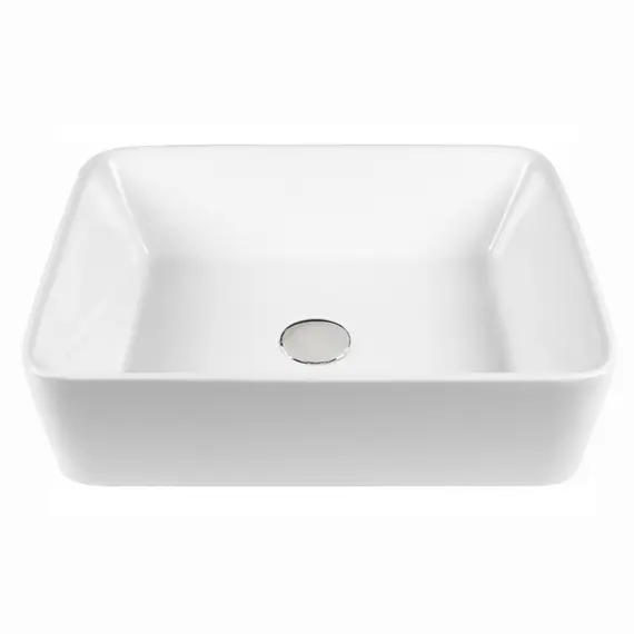 РАКОВИНА НАКЛАДНАЯ ПРЯМОУГОЛЬНАЯ BOND S54-480 48*37*13СМ БЕЛАЯ