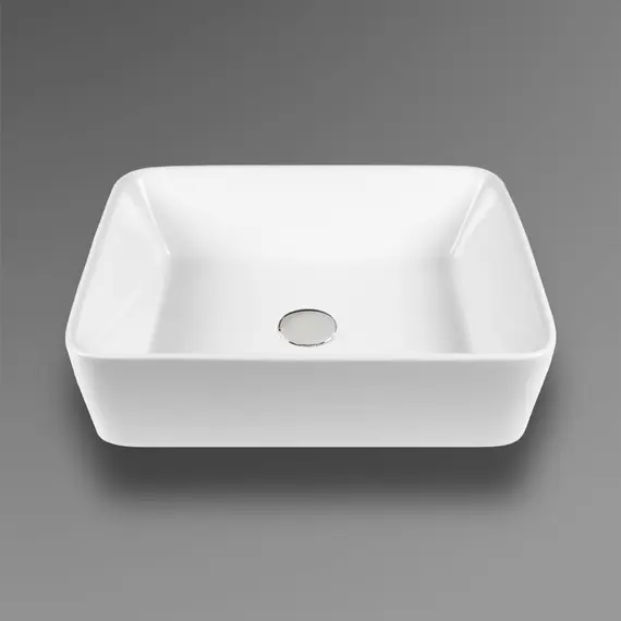РАКОВИНА НАКЛАДНАЯ ПРЯМОУГОЛЬНАЯ BOND S54-480 48*37*13СМ БЕЛАЯ