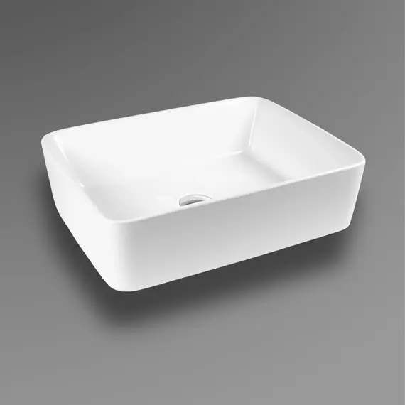 РАКОВИНА НАКЛАДНАЯ ПРЯМОУГОЛЬНАЯ BOND S54-480 48*37*13СМ БЕЛАЯ