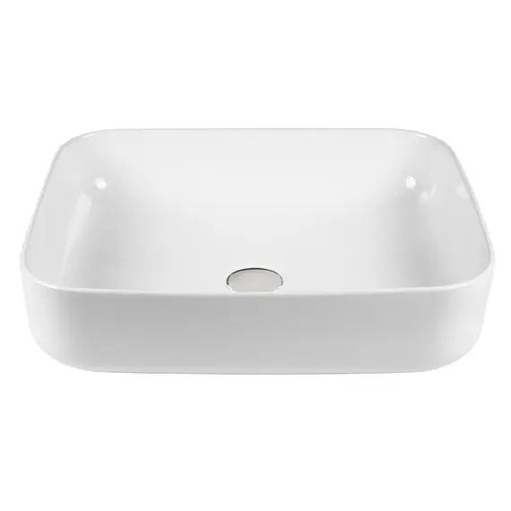 РАКОВИНА НАКЛАДНАЯ ПРЯМОУГОЛЬНАЯ BOND S54-500 50*39*13СМ БЕЛАЯ