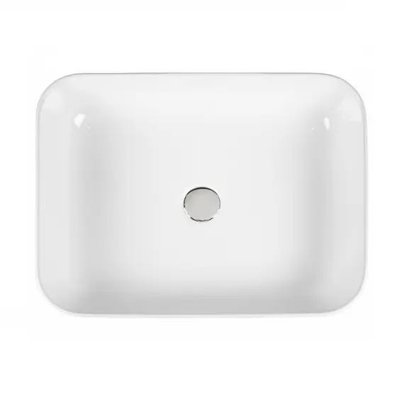 РАКОВИНА НАКЛАДНАЯ ПРЯМОУГОЛЬНАЯ BOND S54-500 50*39*13СМ БЕЛАЯ