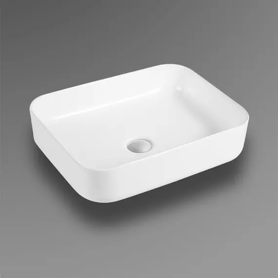 РАКОВИНА НАКЛАДНАЯ ПРЯМОУГОЛЬНАЯ BOND S54-500 50*39*13СМ БЕЛАЯ