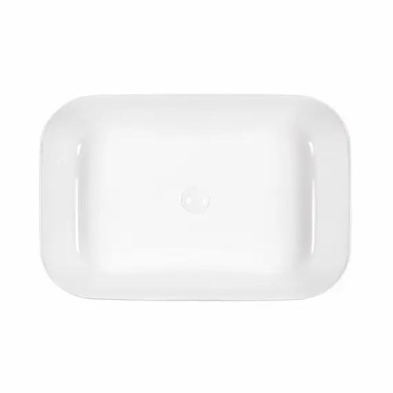 РАКОВИНА НАКЛАДНАЯ ПРЯМОУГОЛЬНАЯ BOND S54-600 60*42*14СМ БЕЛАЯ