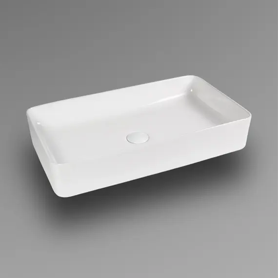 РАКОВИНА НАКЛАДНАЯ ПРЯМОУГОЛЬНАЯ BOND S54-620 62*36*11СМ БЕЛАЯ