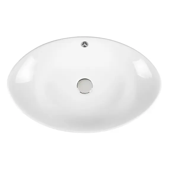 РАКОВИНА НАКЛАДНАЯ ОВАЛЬНАЯ BOND S55-590 59*38*19СМ БЕЛАЯ