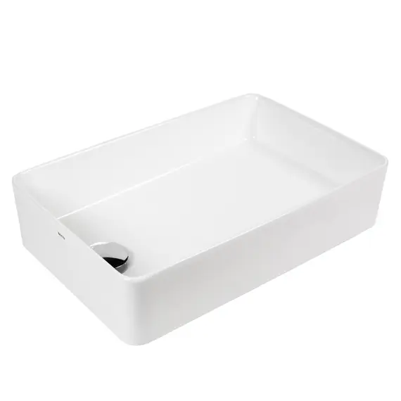 РАКОВИНА НАКЛАДНАЯ ПРЯМОУГОЛЬНАЯ BOND S67-500 51,5*33,5*11,5СМ БЕЛАЯ