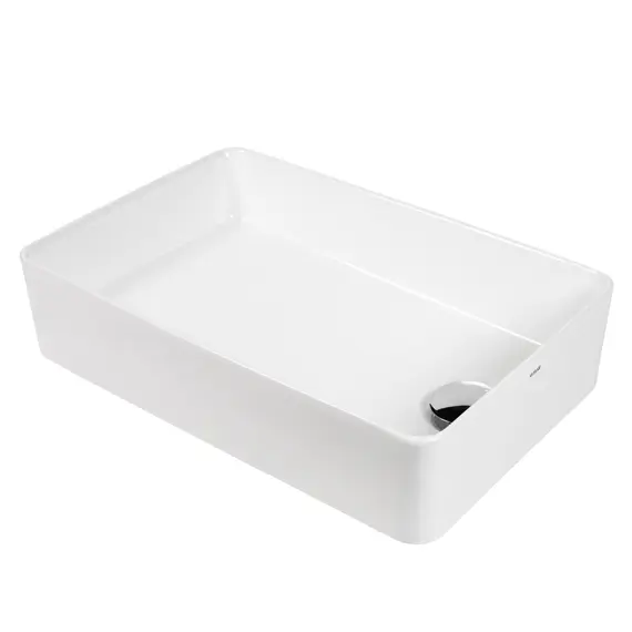 РАКОВИНА НАКЛАДНАЯ ПРЯМОУГОЛЬНАЯ BOND S67-500 51,5*33,5*11,5СМ БЕЛАЯ