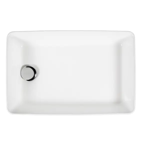 РАКОВИНА НАКЛАДНАЯ ПРЯМОУГОЛЬНАЯ BOND S67-500 51,5*33,5*11,5СМ БЕЛАЯ