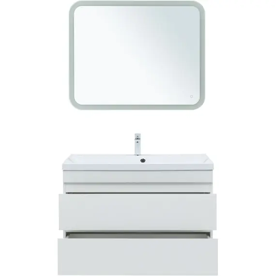 ТУМБА ПОД РАКОВИНУ AQUANET НОТА NEW 100 БЕЛЫЙ ГЛЯНЕЦ