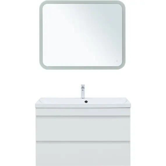 ТУМБА ПОД РАКОВИНУ AQUANET НОТА NEW 100 БЕЛЫЙ ГЛЯНЕЦ