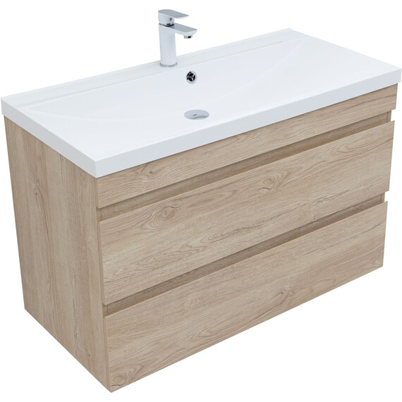 ТУМБА ПОД РАКОВИНУ AQUANET НОТА NEW 100 ДУБ СВЕТЛЫЙ