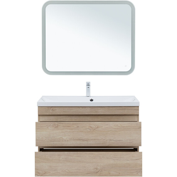 ТУМБА ПОД РАКОВИНУ AQUANET НОТА NEW 100 ДУБ СВЕТЛЫЙ