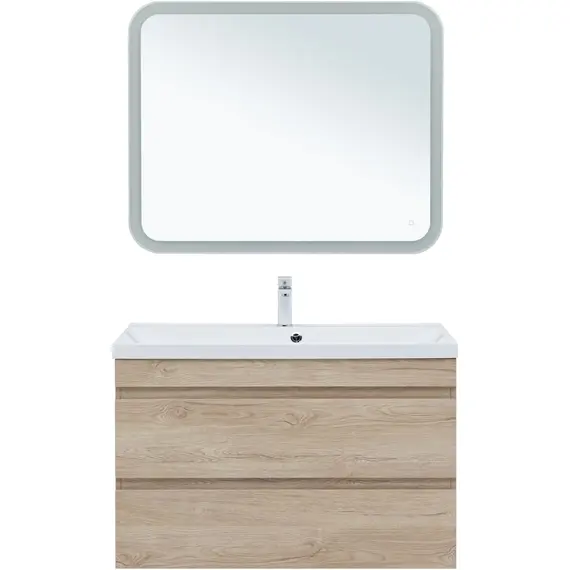 ТУМБА ПОД РАКОВИНУ AQUANET НОТА NEW 100 ДУБ СВЕТЛЫЙ