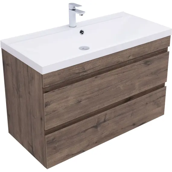 ТУМБА ПОД РАКОВИНУ AQUANET НОТА NEW 100 ДУБ ВЕЛЛИНГТОН ТАБАК