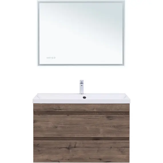 ТУМБА ПОД РАКОВИНУ AQUANET НОТА NEW 100 ДУБ ВЕЛЛИНГТОН ТАБАК