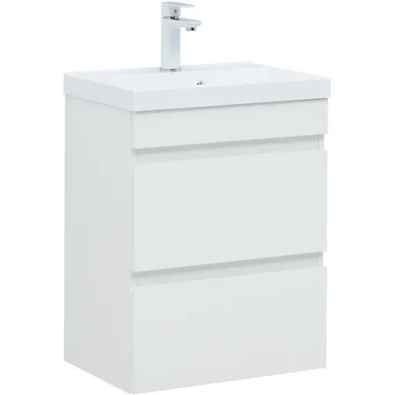 ТУМБА ПОД РАКОВИНУ AQUANET НОТА NEW 50 БЕЛЫЙ ГЛЯНЕЦ