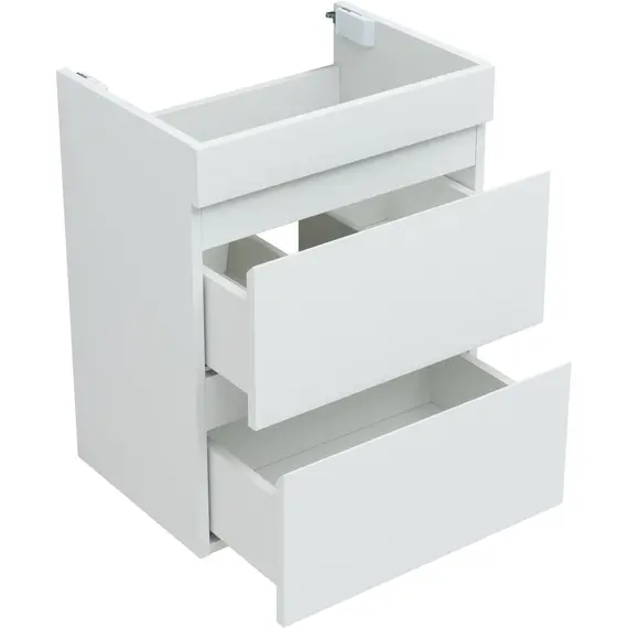 ТУМБА ПОД РАКОВИНУ AQUANET НОТА NEW 50 БЕЛЫЙ ГЛЯНЕЦ