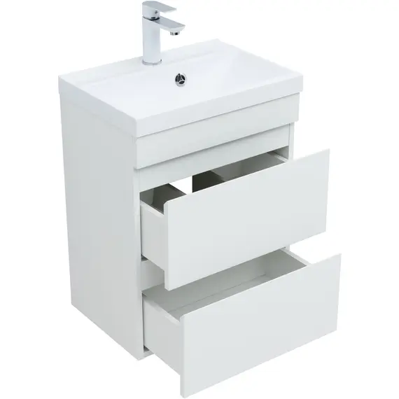 ТУМБА ПОД РАКОВИНУ AQUANET НОТА NEW 50 БЕЛЫЙ ГЛЯНЕЦ