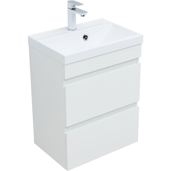 ТУМБА ПОД РАКОВИНУ AQUANET НОТА NEW 50 БЕЛЫЙ ГЛЯНЕЦ