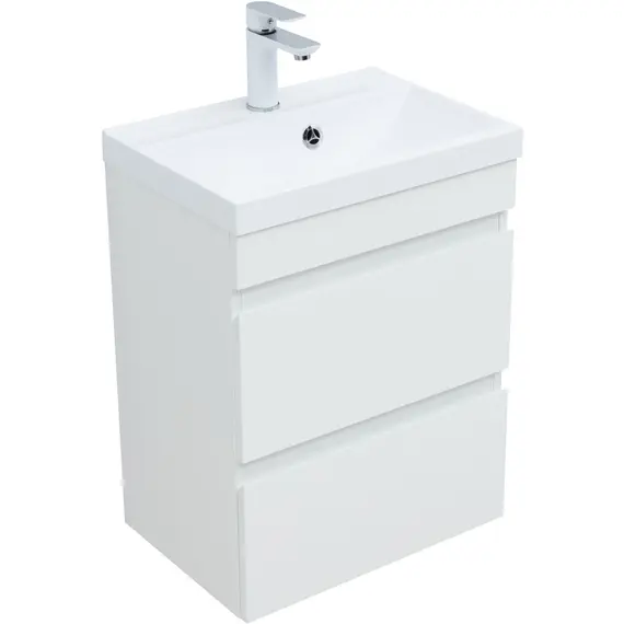 ТУМБА ПОД РАКОВИНУ AQUANET НОТА NEW 50 БЕЛЫЙ ГЛЯНЕЦ