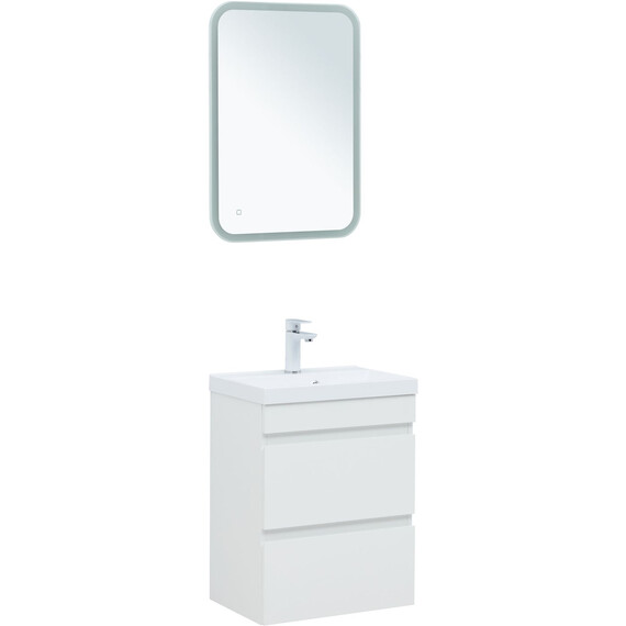 ТУМБА ПОД РАКОВИНУ AQUANET НОТА NEW 50 БЕЛЫЙ ГЛЯНЕЦ