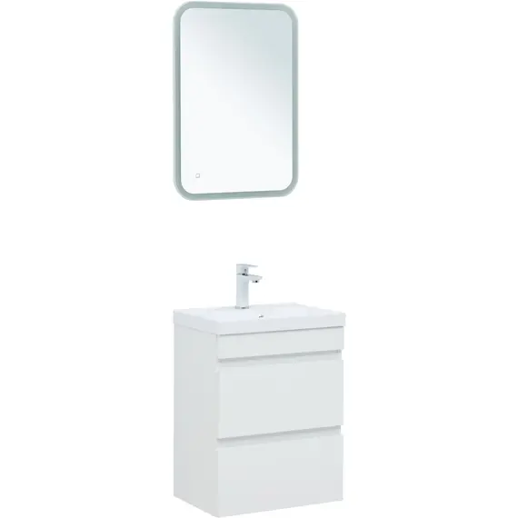 ТУМБА ПОД РАКОВИНУ AQUANET НОТА NEW 50 БЕЛЫЙ ГЛЯНЕЦ