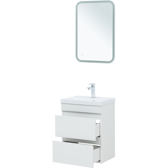 ТУМБА ПОД РАКОВИНУ AQUANET НОТА NEW 50 БЕЛЫЙ ГЛЯНЕЦ