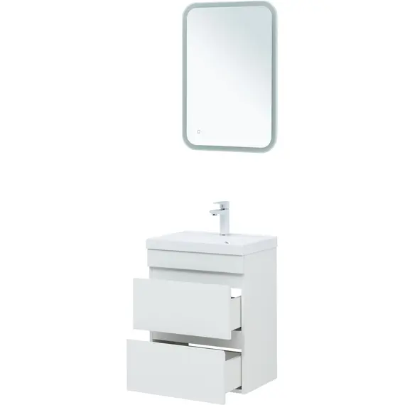 ТУМБА ПОД РАКОВИНУ AQUANET НОТА NEW 50 БЕЛЫЙ ГЛЯНЕЦ