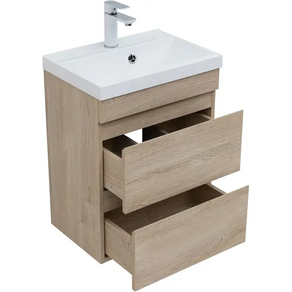 ТУМБА ПОД РАКОВИНУ AQUANET НОТА NEW 50 ДУБ СВЕТЛЫЙ